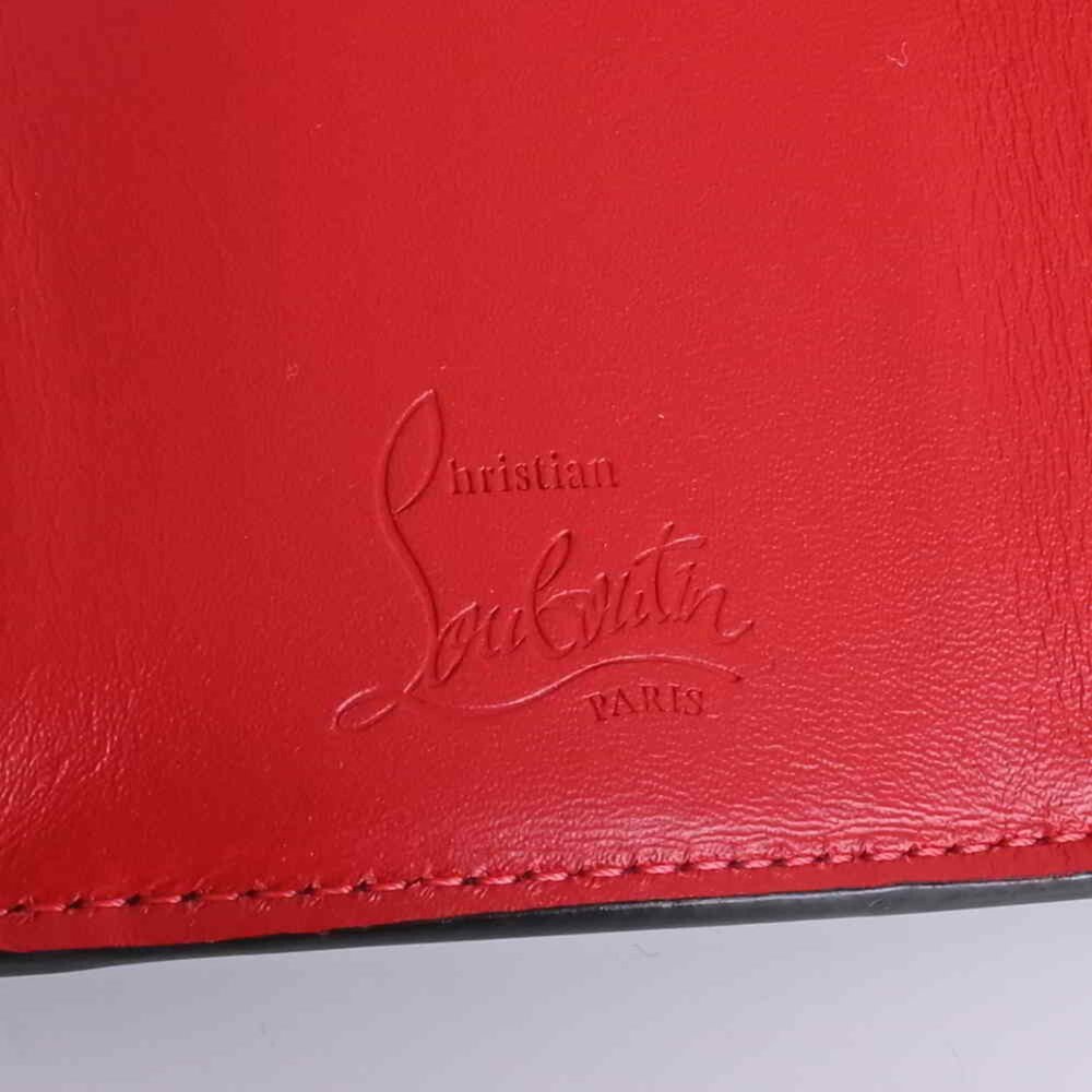 Christian Louboutin Leather Trifold Compact Wallet Black - Picture 5 of 7